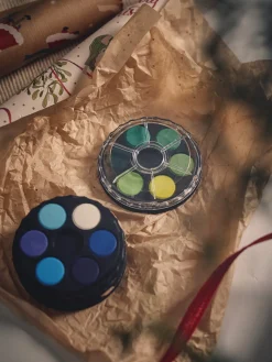 Børn Søstrene Grene Tegn Og Mal^Akvarelmaling