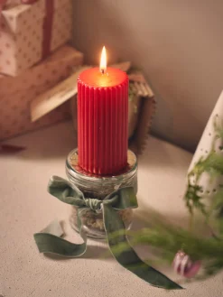 Søstrene Grene Julelys|Lys^Bloklys 11 Cm