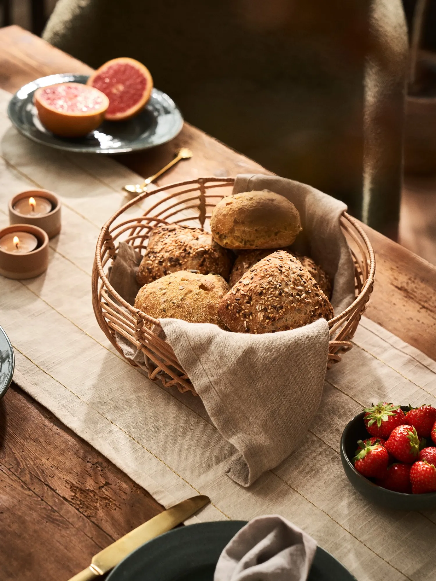 Søstrene Grene Service^Brødkurv