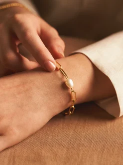 Søstrene Grene Armbånd^Chunky Pearl Chain-armbånd