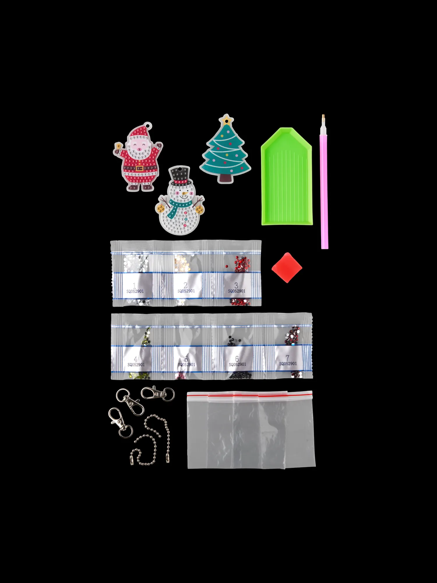 Søstrene Grene Diy-Kit^DIY Julenøgleringe Med Diamanter