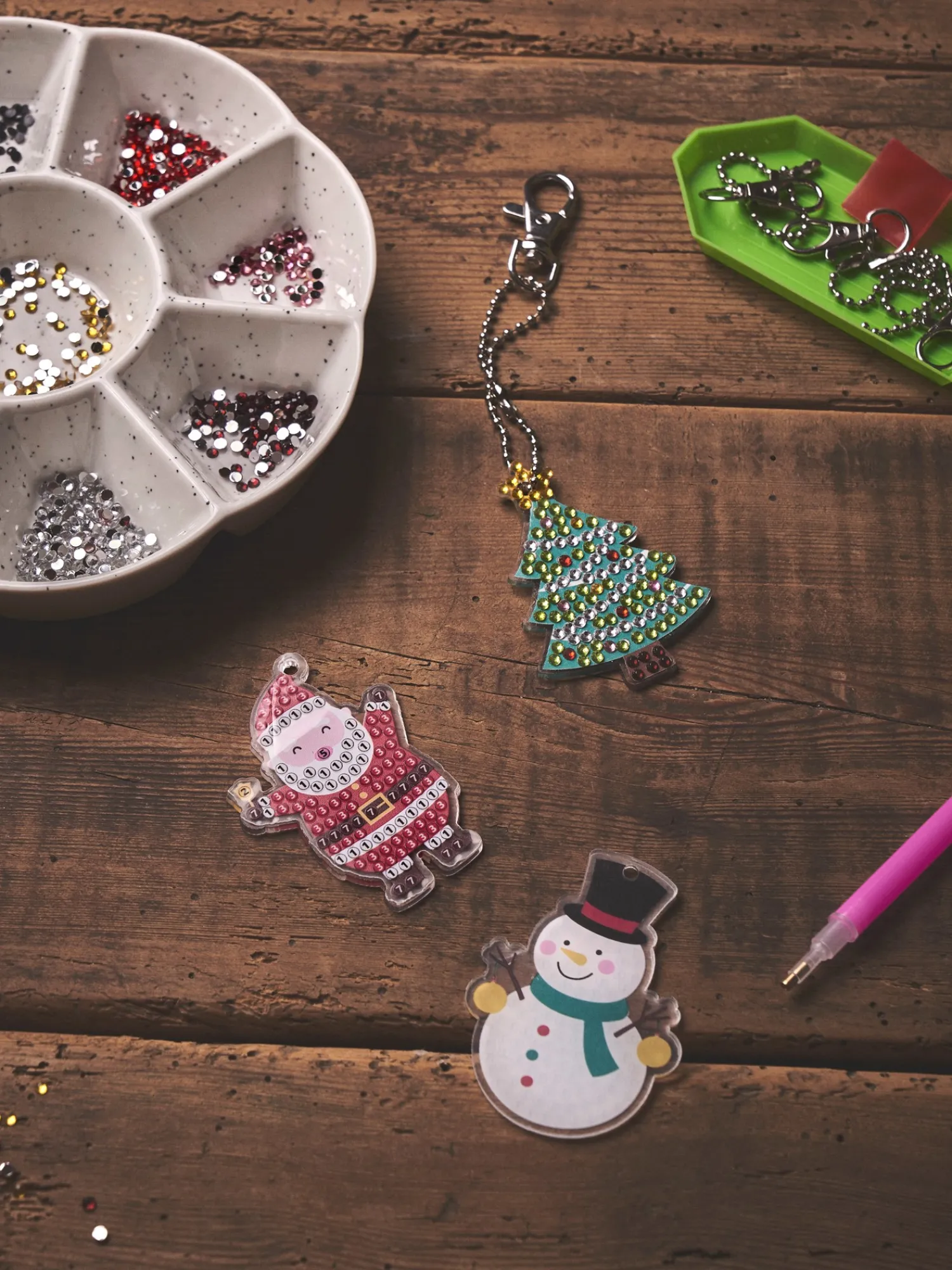 Søstrene Grene Diy-Kit^DIY Julenøgleringe Med Diamanter