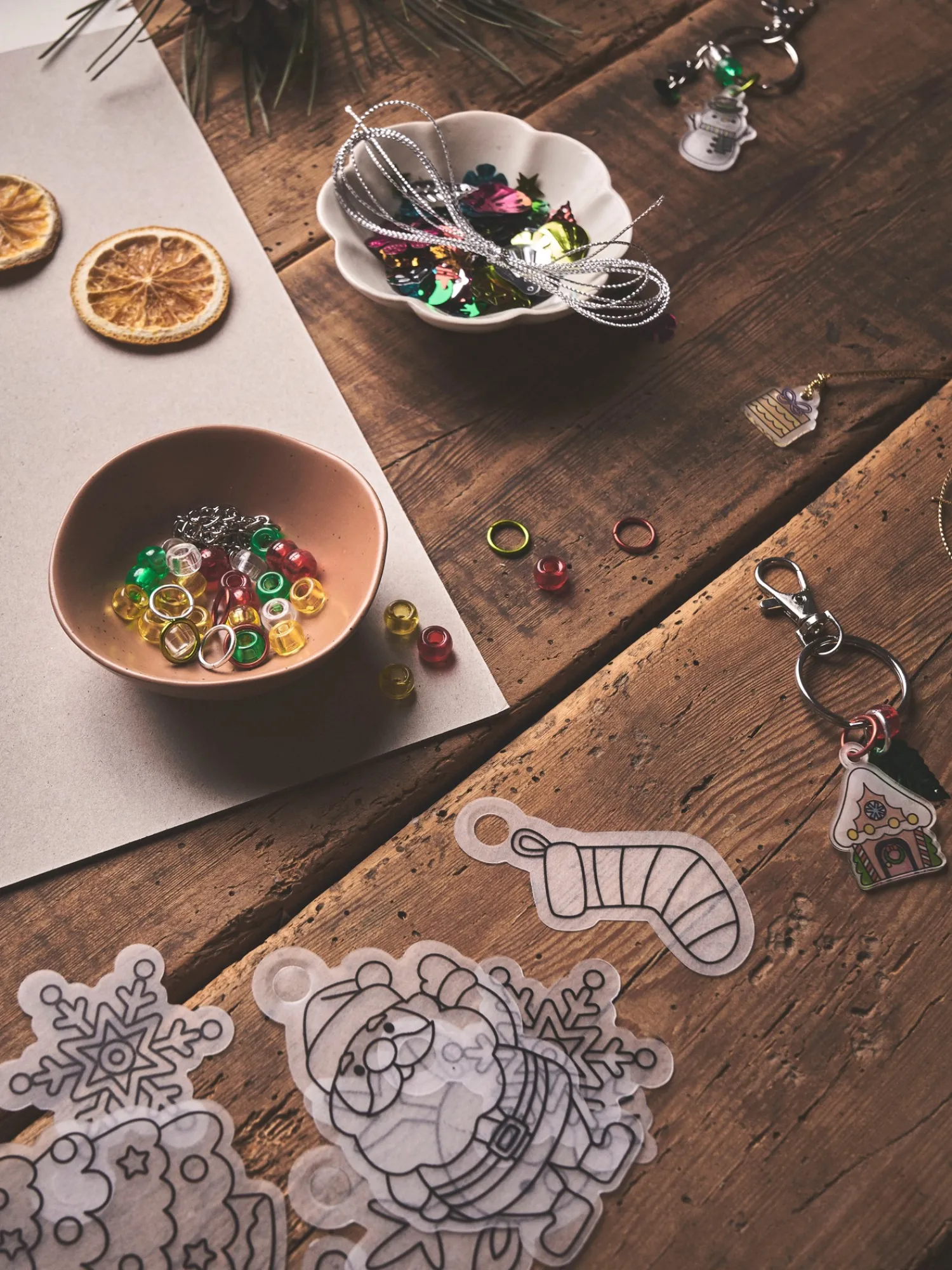 Søstrene Grene Diy-Kit^DIY Krympeplast Med Juletema