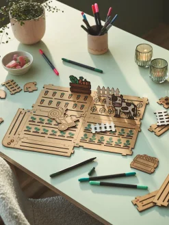 Børn Søstrene Grene Trælegetøj^DIY-kit Harvest Time