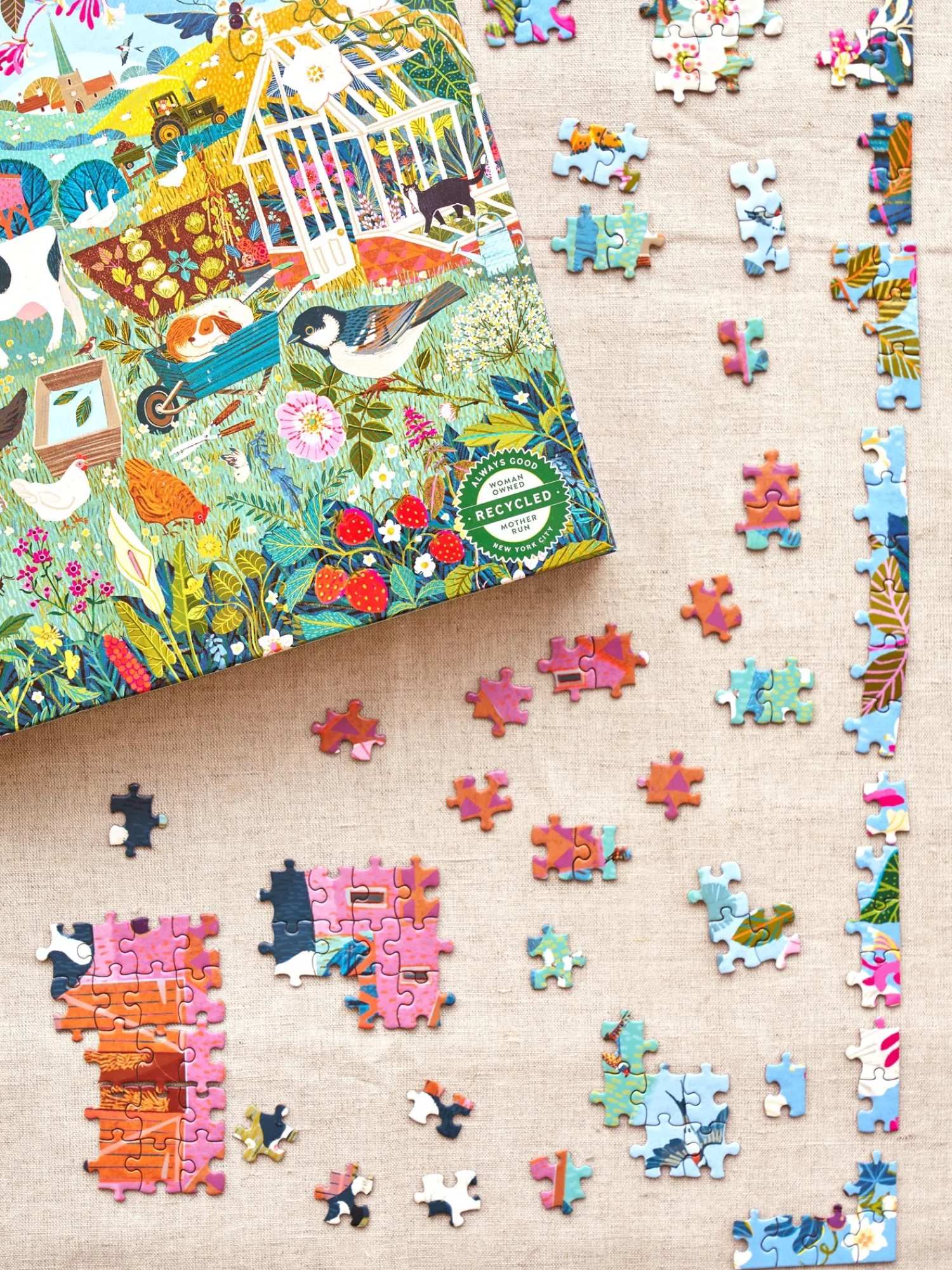 Søstrene Grene Puslespil Og Spil^English Hedgerow Puslespil 1000 Brikker