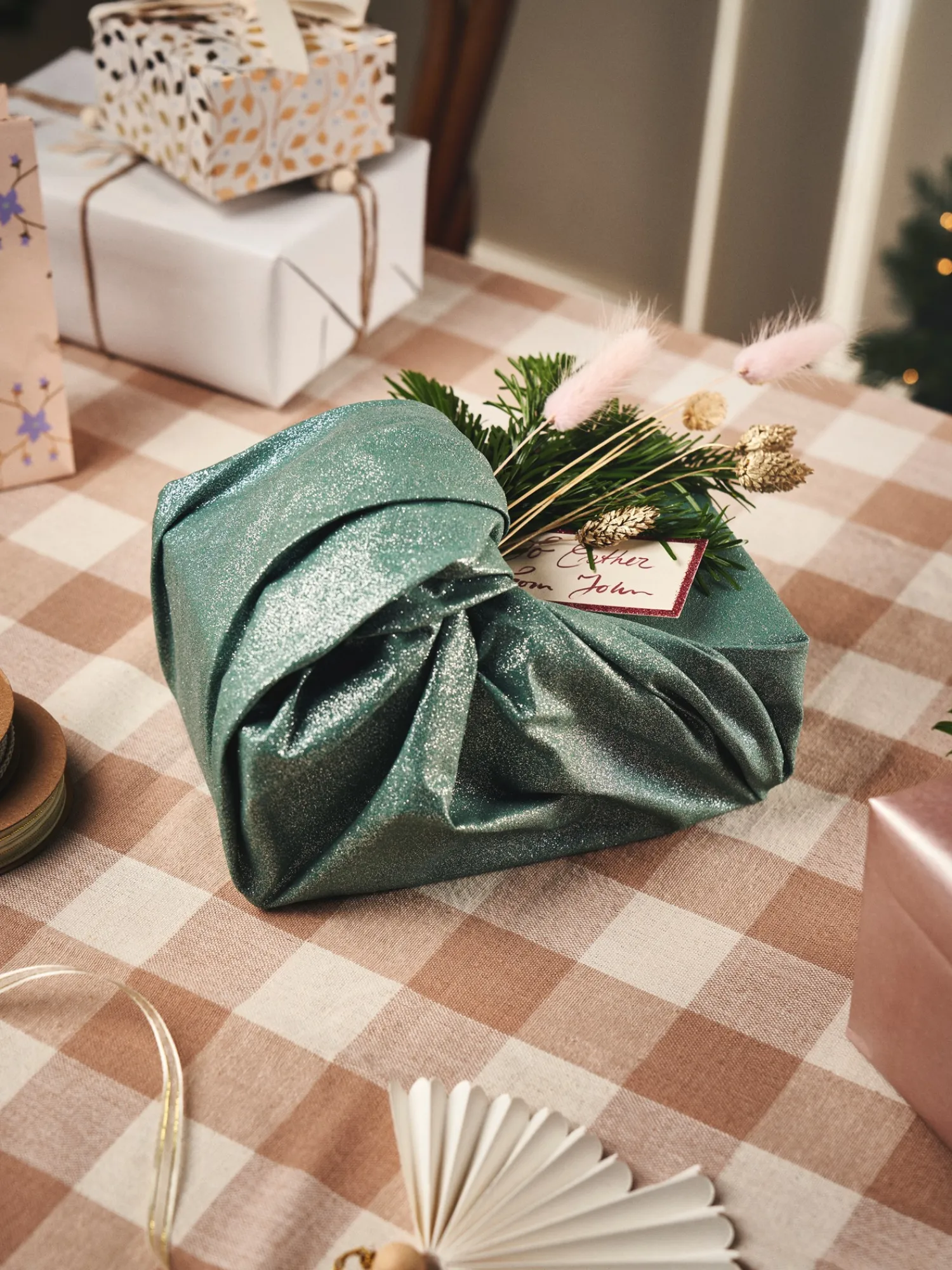 Søstrene Grene JuleIndpakning|Gavepapir^Gaveindpakning I Stof