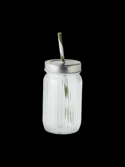 Søstrene Grene Service^Glas Med Sugerør