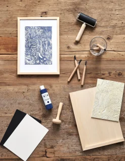 Søstrene Grene Malertilbehør^Gummiplade A5 Til Linoleumstryk