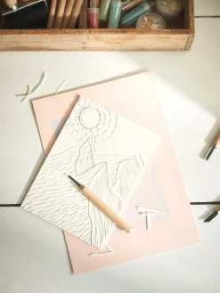 Søstrene Grene Malertilbehør^Gummiplade A5 Til Linoleumstryk