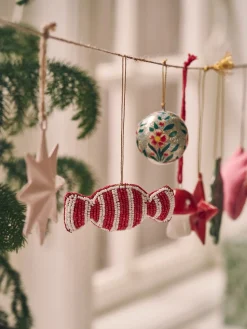 Søstrene Grene Juletræs­Pynt|Dekoration^Juleophæng Med Perlebesat Slik