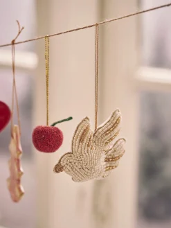 Søstrene Grene Juletræs­Pynt|Dekoration^Juleophæng Med Perlebesat Due