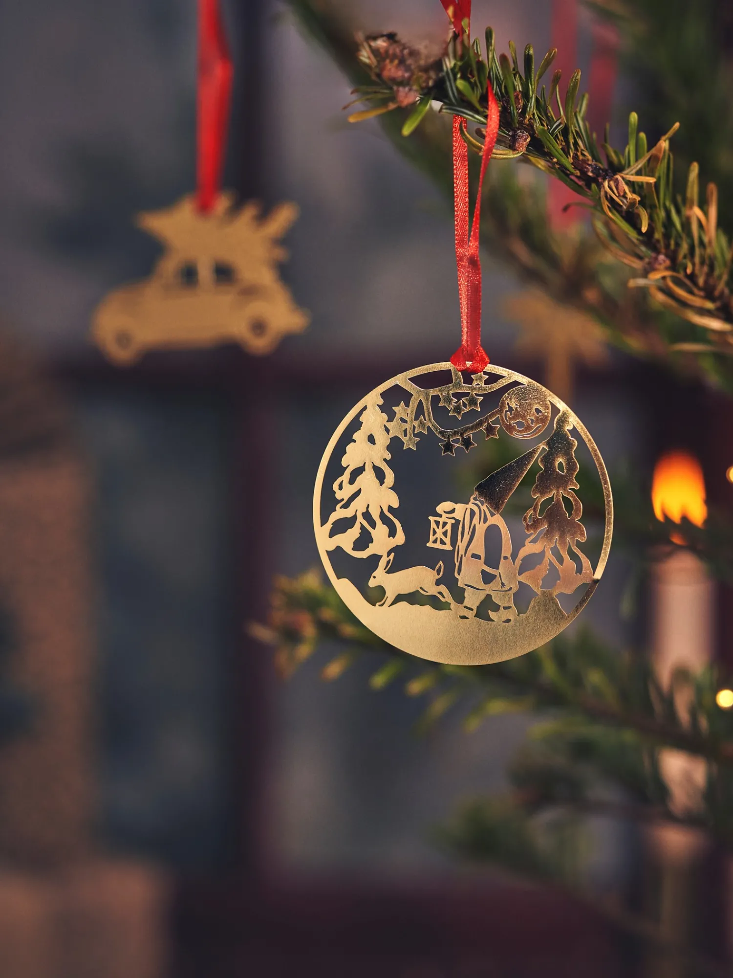 Søstrene Grene JuletræsPynt|Lysestager^Juleophæng Med Vinterlandsmotiver