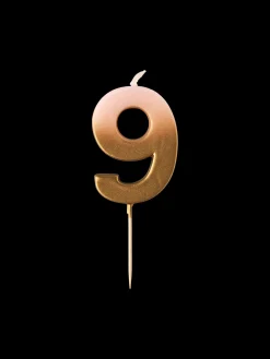 Søstrene Grene Festpynt^Kagelys Med 9-tal