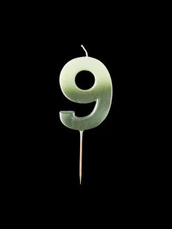 Søstrene Grene Festpynt^Kagelys Med 9-tal