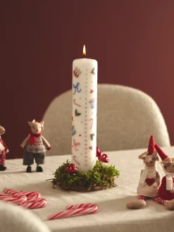 Søstrene Grene Julelys|Lys^Kalenderlys 25 Cm
