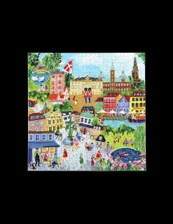 Søstrene Grene Puslespil Og Spil^København-puslespil 1000 Brikker