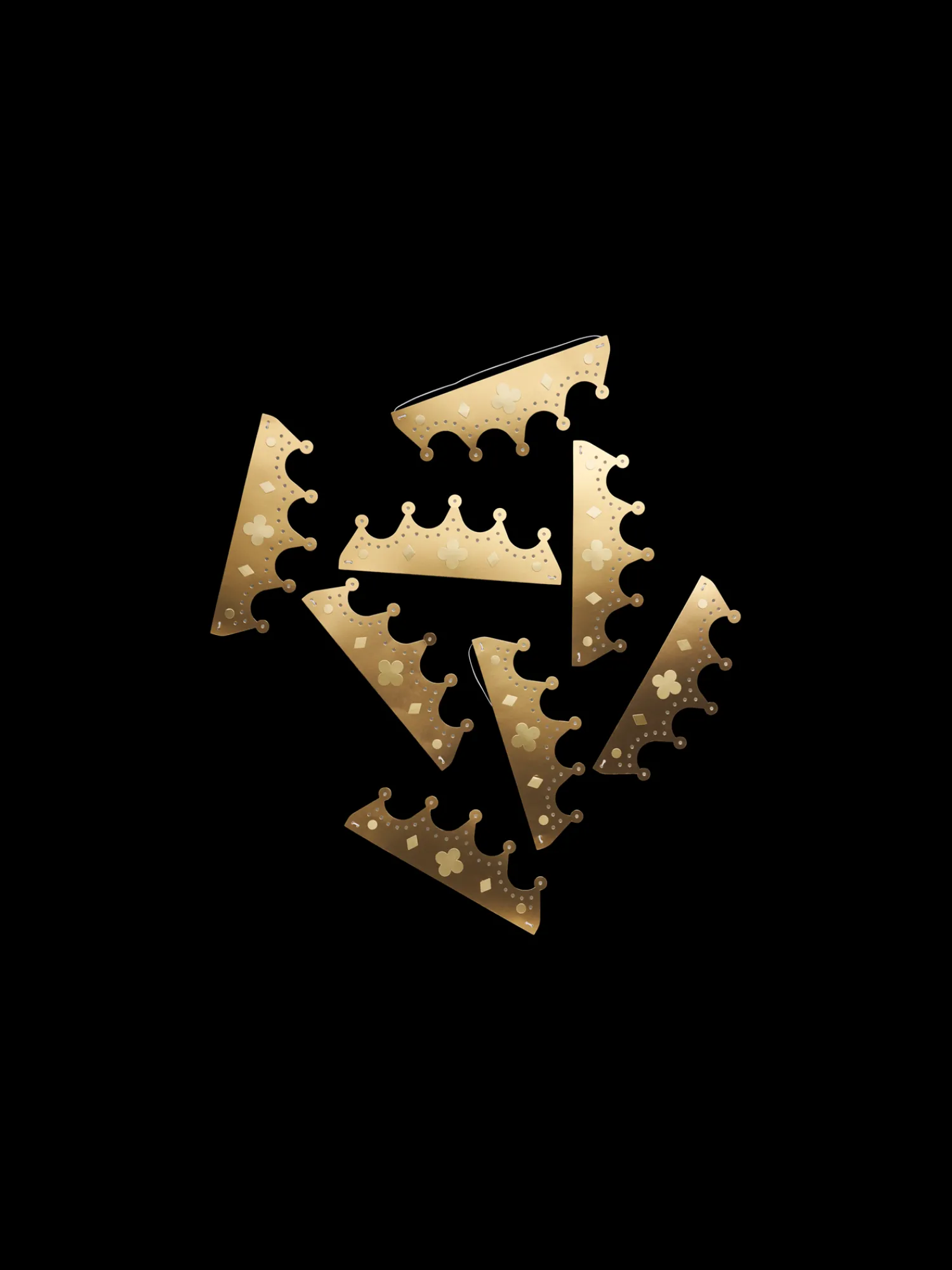 Søstrene Grene Festpynt^Krone-hårbånd 8-pak