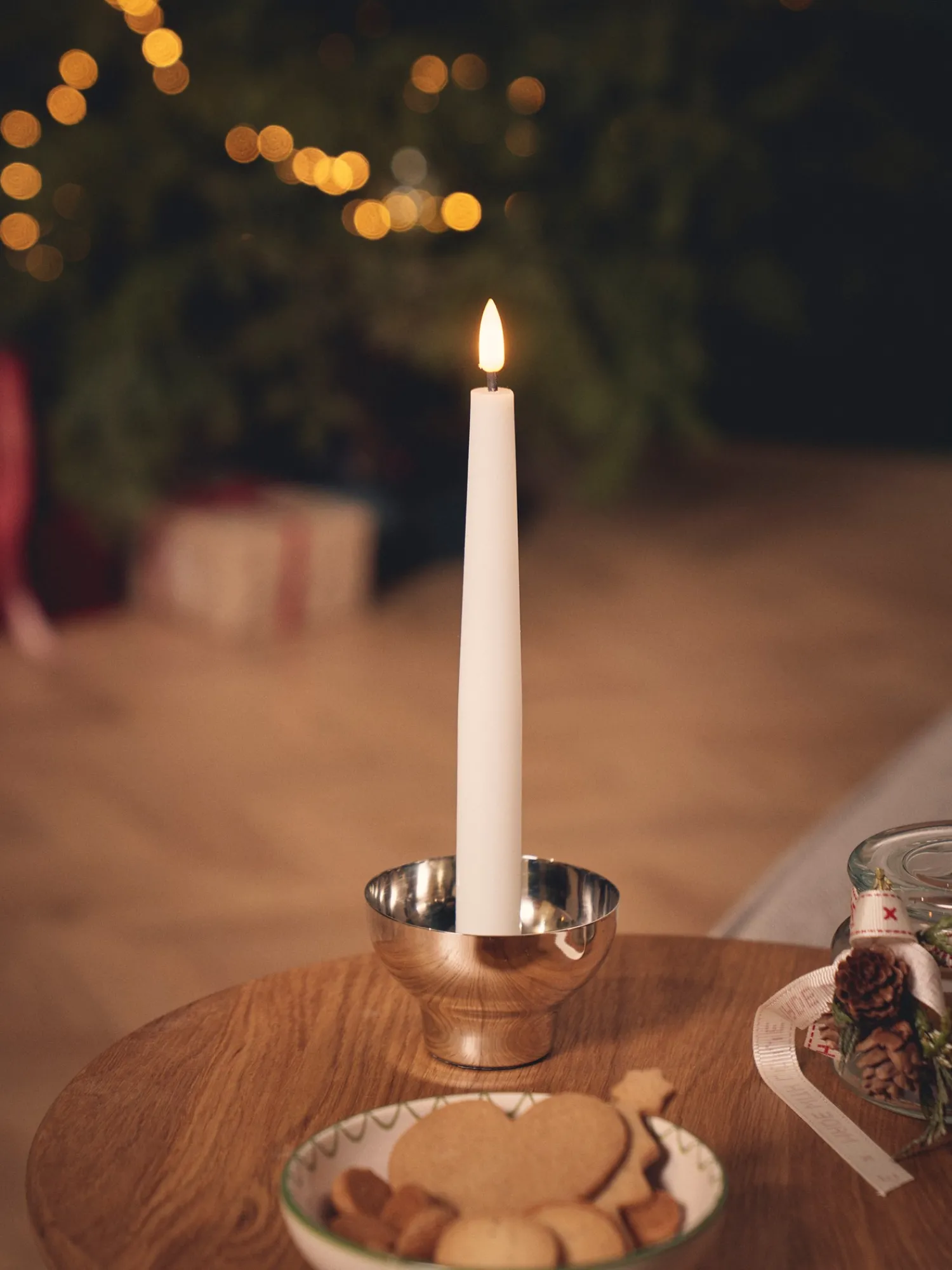 Søstrene Grene Julelys|Lys^LED-stearinlys 25 Cm