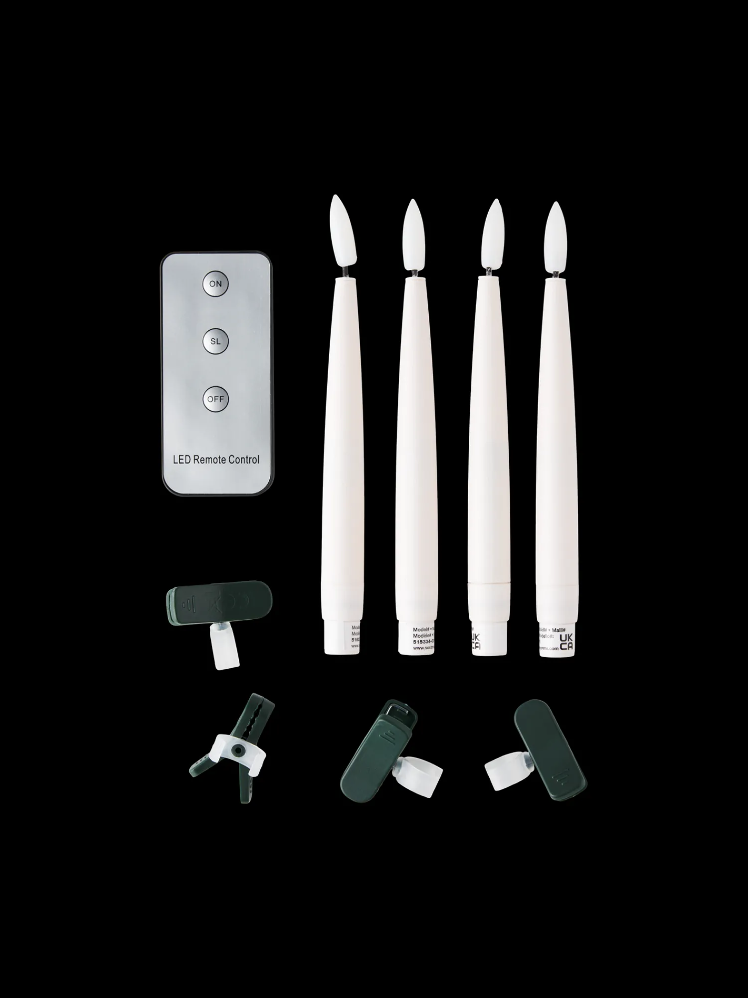 Søstrene Grene Julelys|Lys^LED-stearinlys 16 Cm