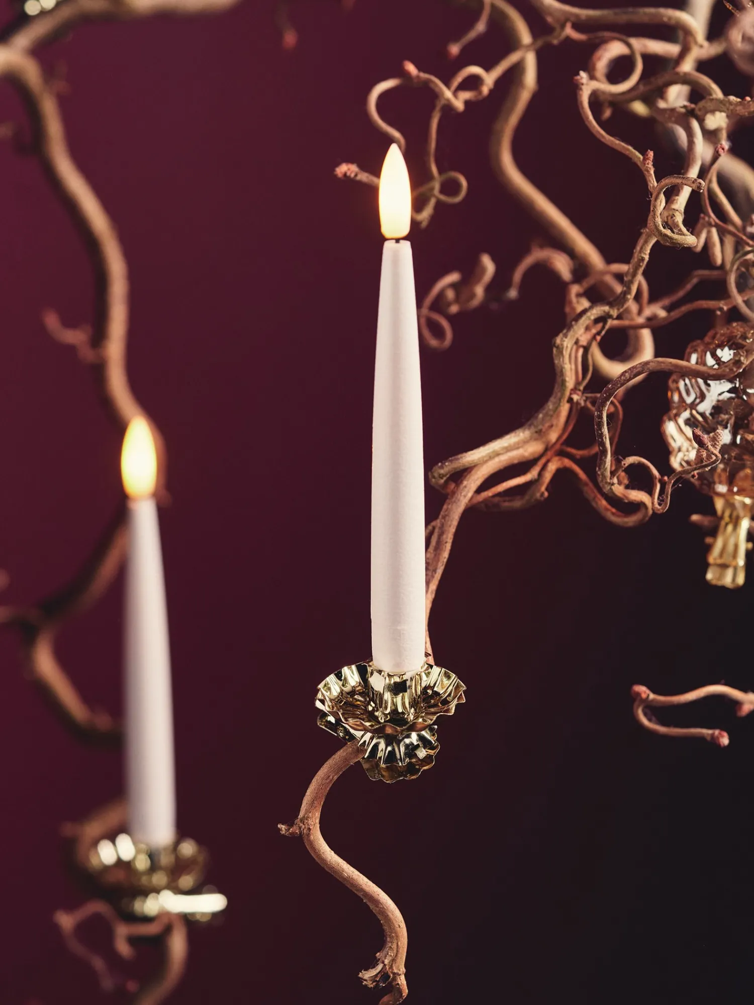 Søstrene Grene Julelys|Lys^LED-stearinlys 16 Cm