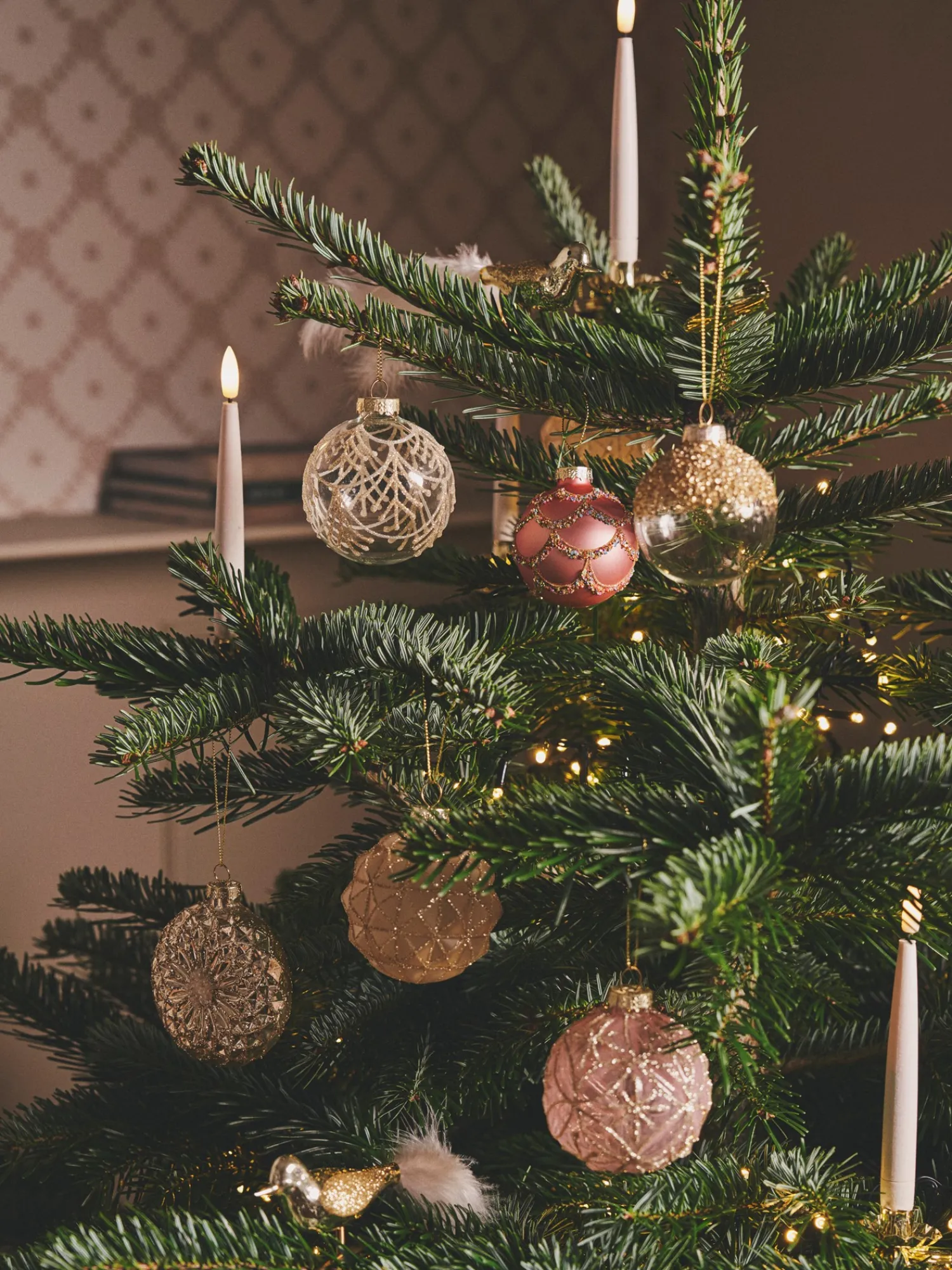 Søstrene Grene Julelys|Lys^LED-stearinlys 16 Cm