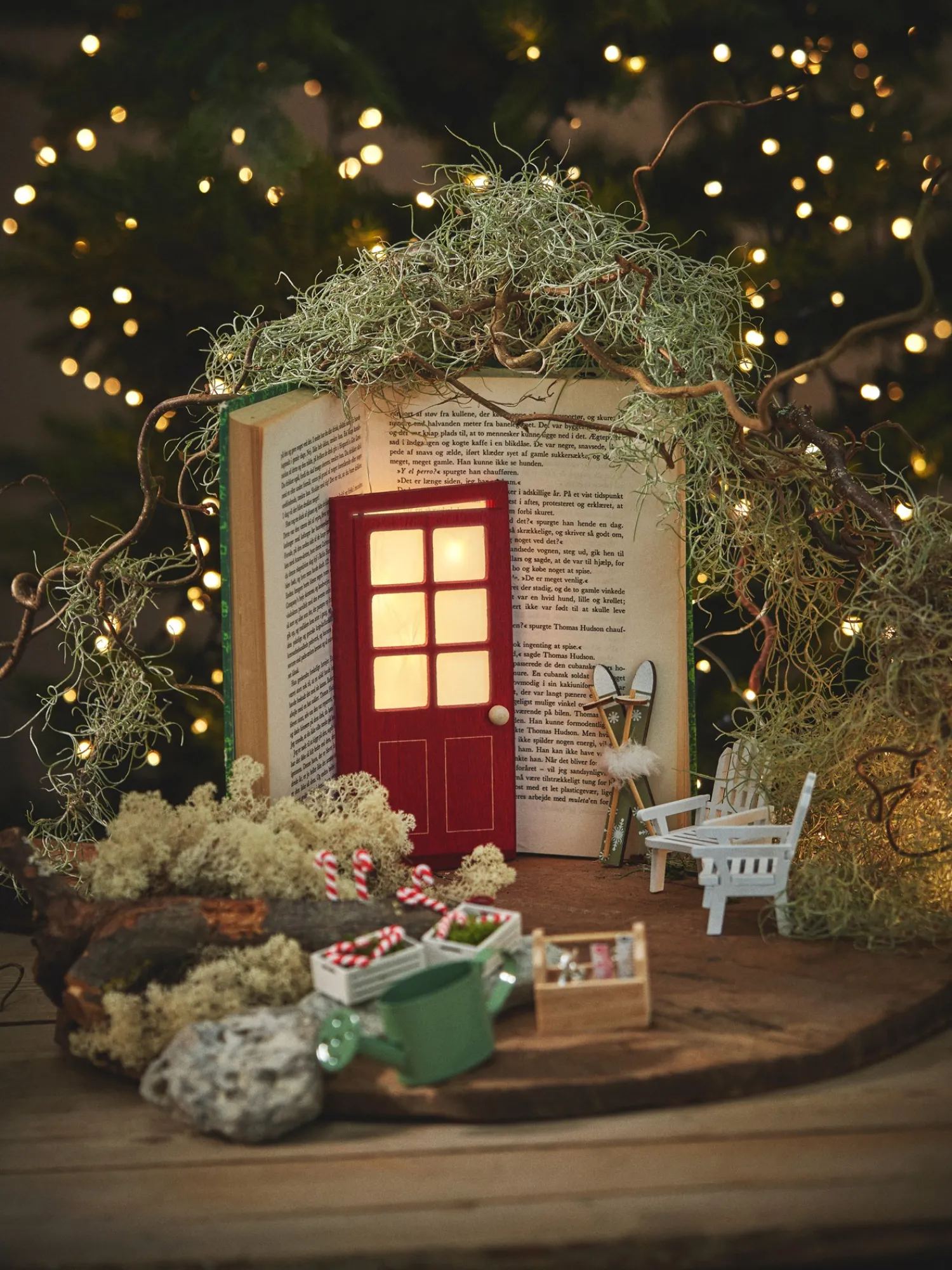 Søstrene Grene Julepynt|Nissedør Og Tilbehør^Minikasser, Minivandkande Og Fodspor