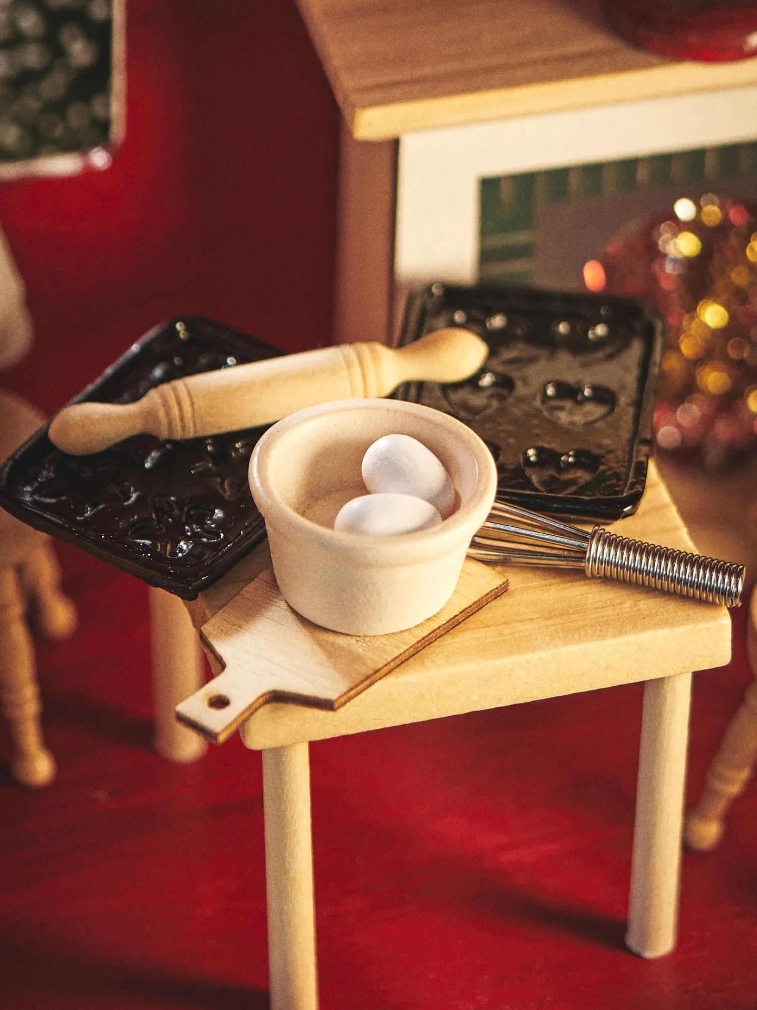 Søstrene Grene Julepynt|Nissedør Og Tilbehør^Minisæt Bageri