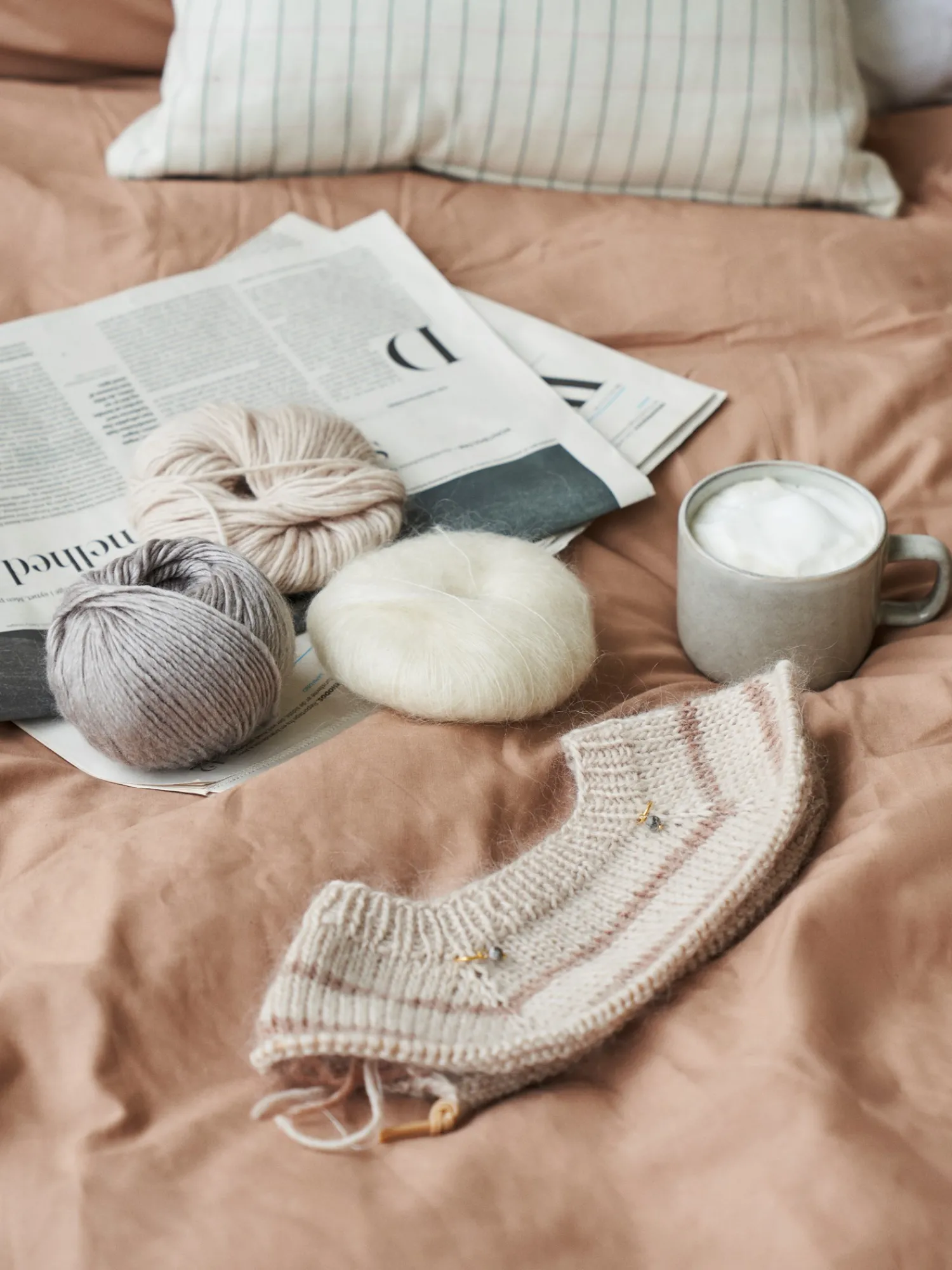 Søstrene Grene Uldgarn^Mohairgarn Med Nylon