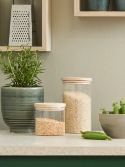 Søstrene Grene Køkkentilbehør^Opbevaringsglas Med Låg