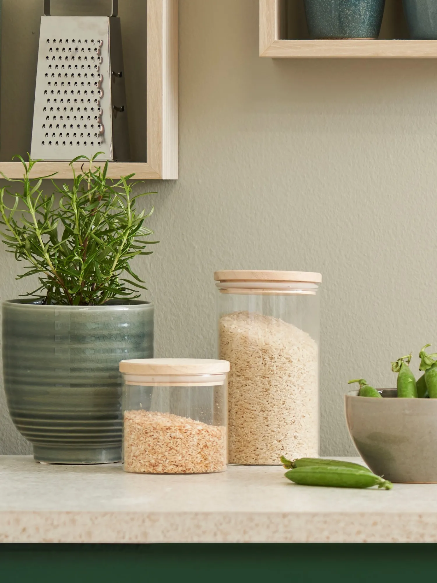 Søstrene Grene Køkkentilbehør^Opbevaringsglas Med Låg