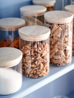 Søstrene Grene Køkkentilbehør^Opbevaringsglas Med Låg 2-pak