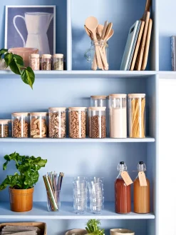 Søstrene Grene Køkkentilbehør^Opbevaringsglas Med Låg 2-pak