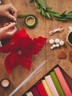 Søstrene Grene Diy-Kit^Papirblomst-sæt