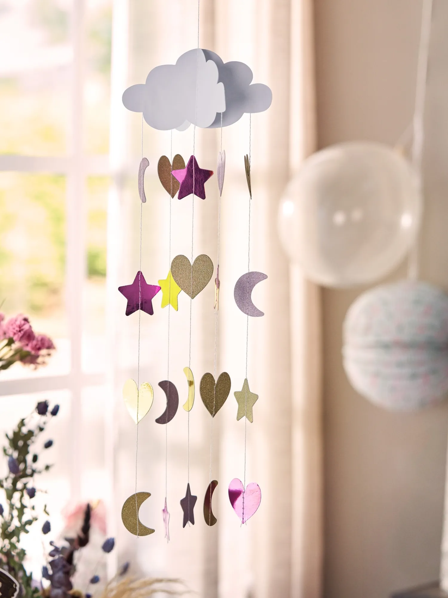 Søstrene Grene Festpynt^Papirsky Med Regndråber