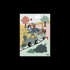 Børn Søstrene Grene Børne­Interiør^Plakat Adventure Train A3