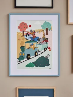 Børn Søstrene Grene Børne­Interiør^Plakat Adventure Train A3