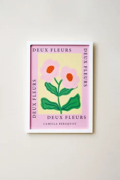 Søstrene Grene Rammer Og Plakater^Plakat Deux Fleurs Pink A4