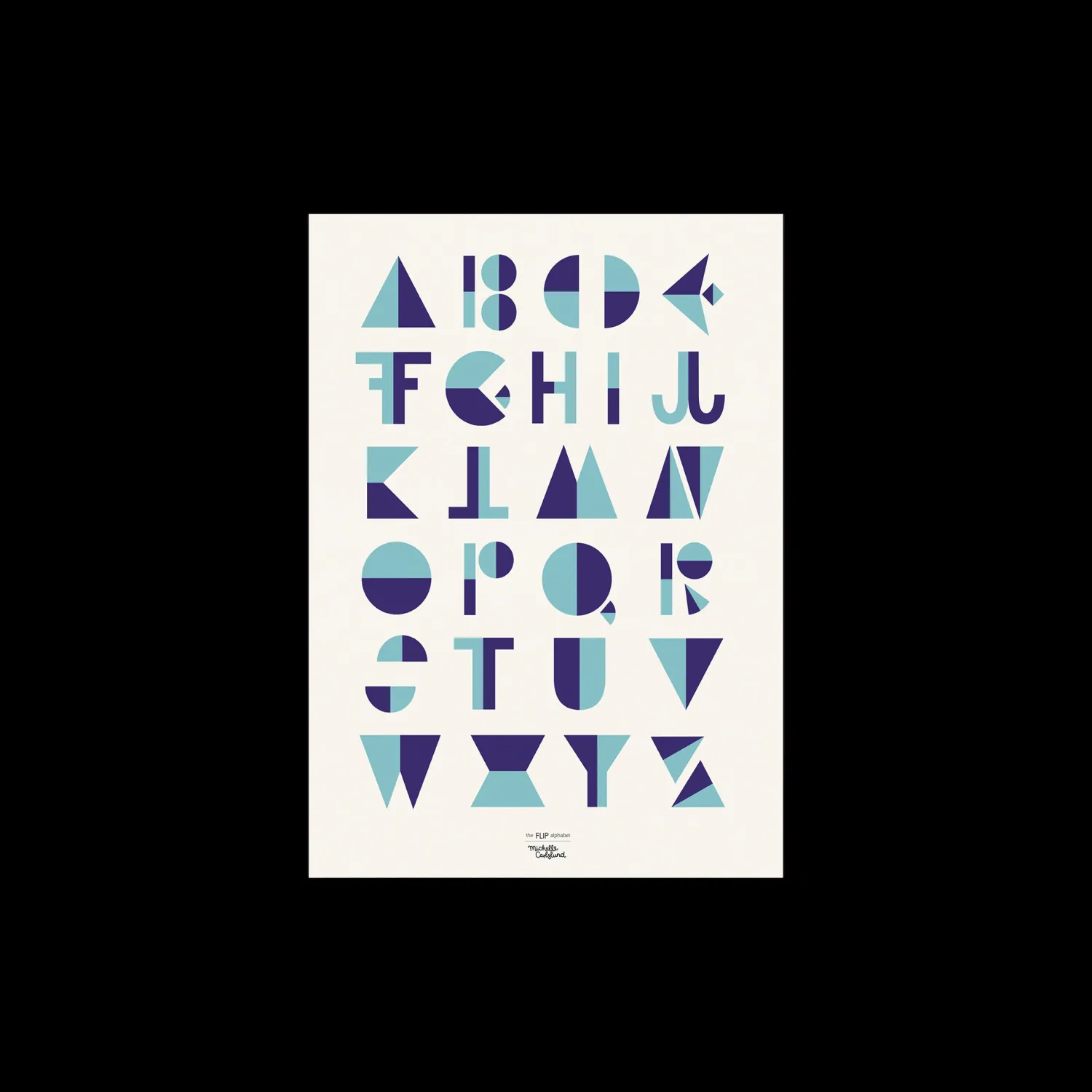 Børn Søstrene Grene BørneInteriør^Plakat Flip Blue 50 X 70