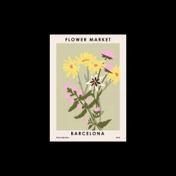 Søstrene Grene Rammer Og Plakater^Plakat Flower Market Barcelona 50 X 70
