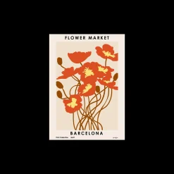 Søstrene Grene Rammer Og Plakater^Plakat Flower Market Barcelona 50 X 70