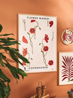 Søstrene Grene Rammer Og Plakater^Plakat Flower Market Copenhagen 50 X 70