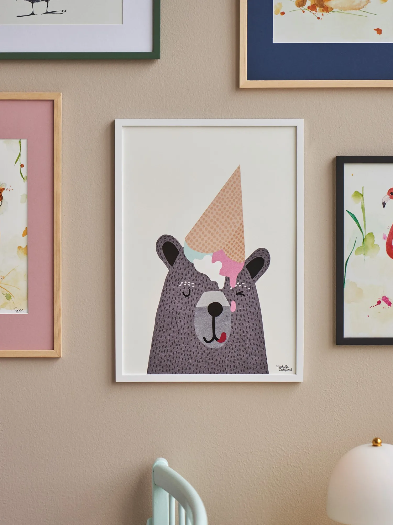 Børn Søstrene Grene BørneInteriør^Plakat I Love Cream A3