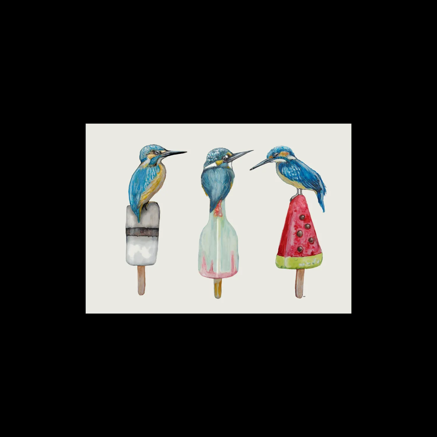 Børn Søstrene Grene BørneInteriør^Plakat Isfugle A3