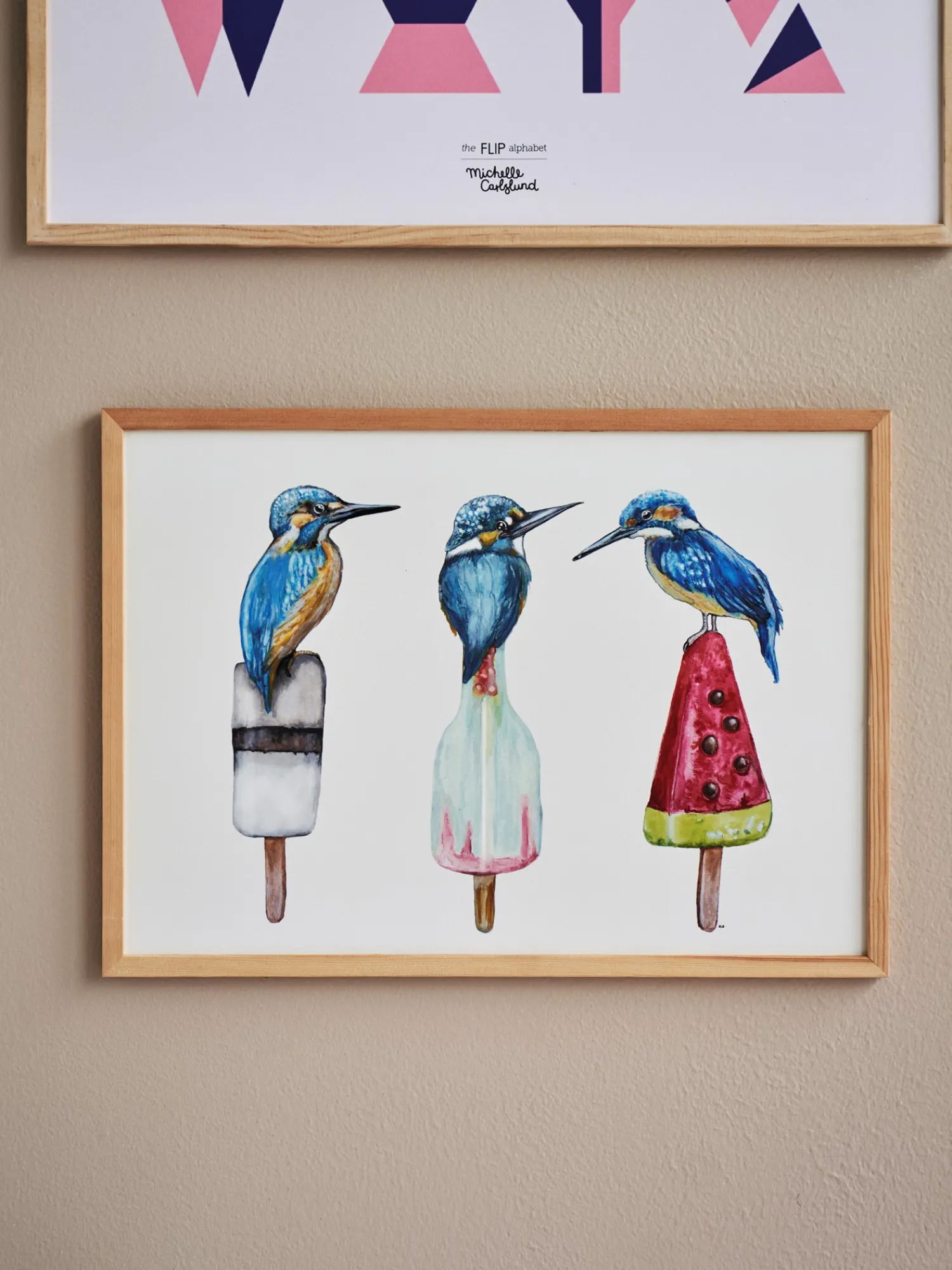 Børn Søstrene Grene BørneInteriør^Plakat Isfugle A3