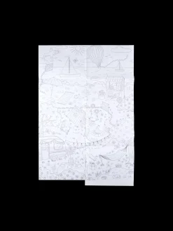 Børn Søstrene Grene Tegn Og Mal^Plakat Til Farvelægning