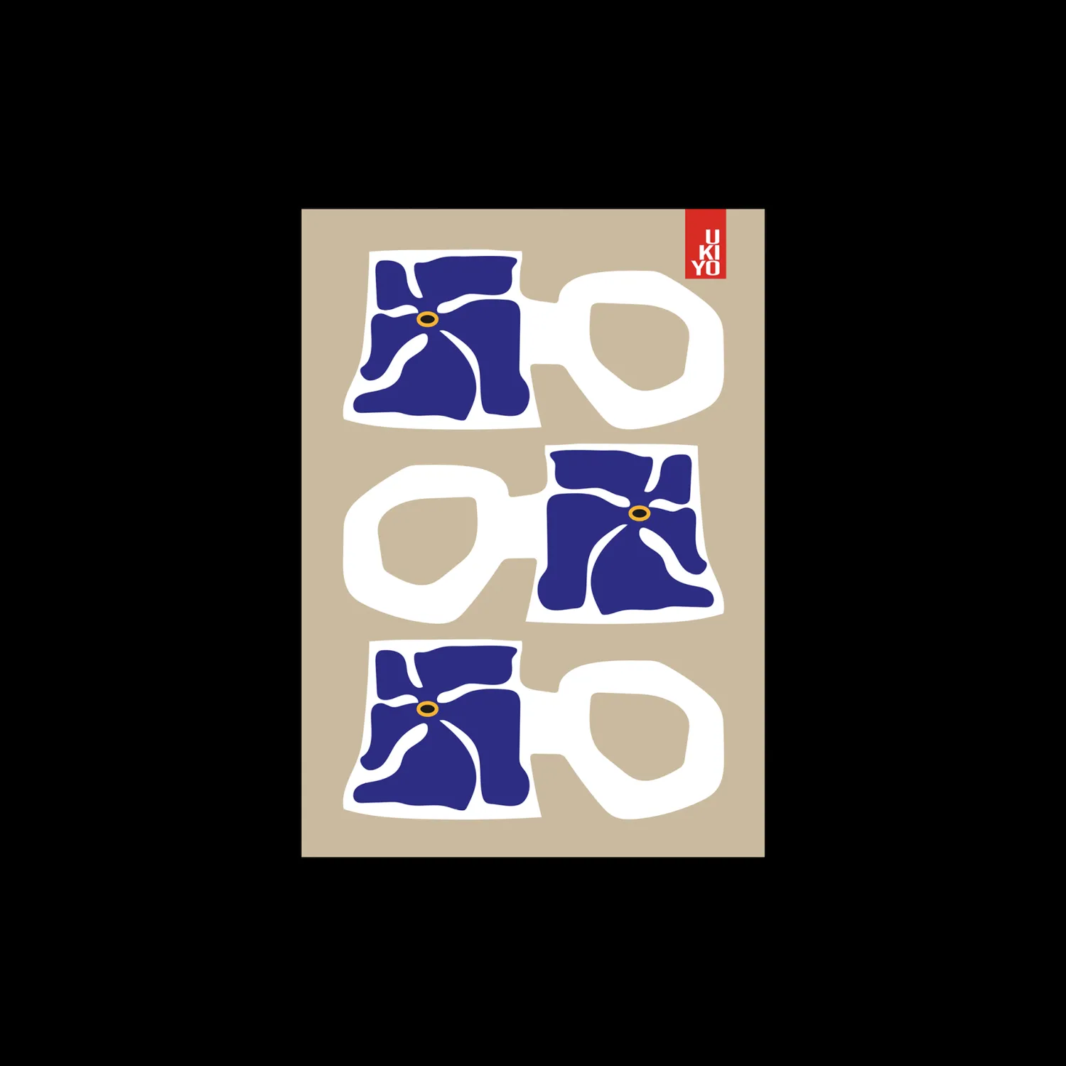 Søstrene Grene Rammer Og Plakater^Plakat Ukiyo Mug Blue A3