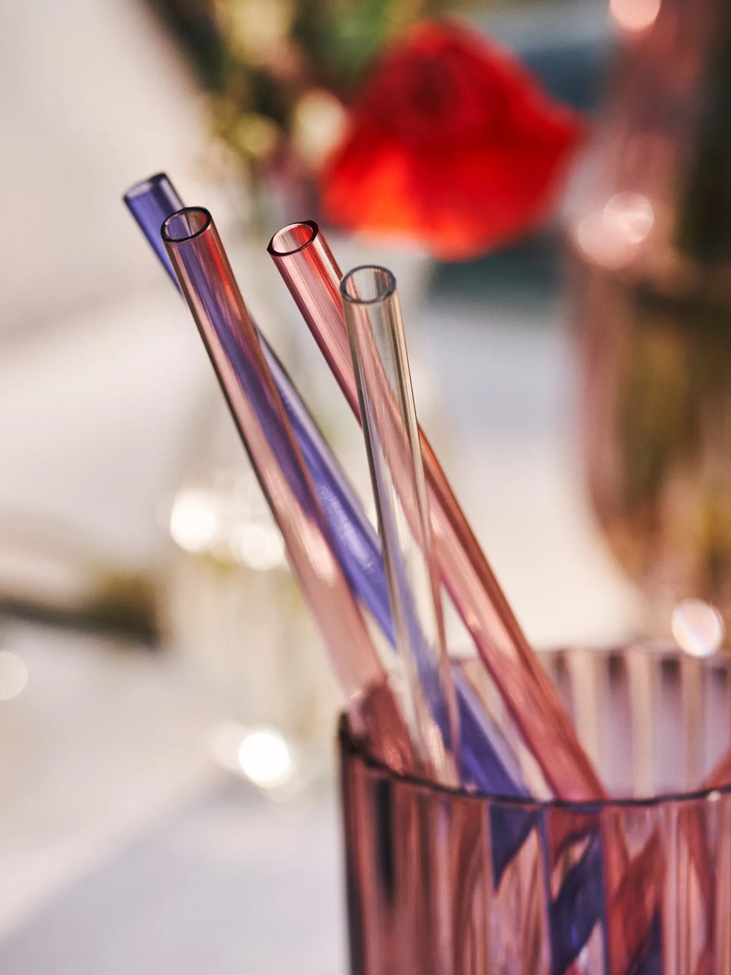 Søstrene Grene BordDækning^Plastsugerør Til Flergangsbrug