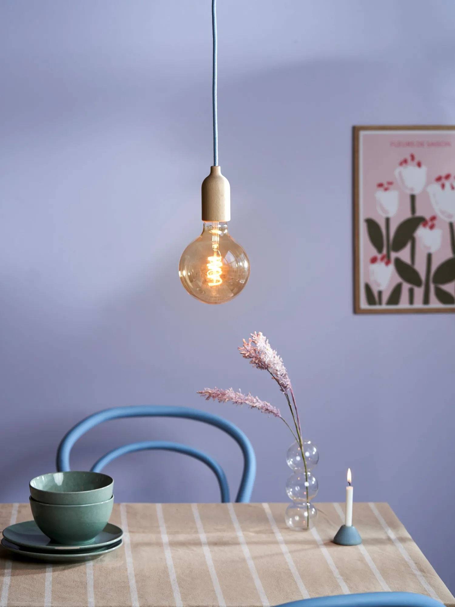 Søstrene Grene Lamper^Plug-in Pendellampe Natural