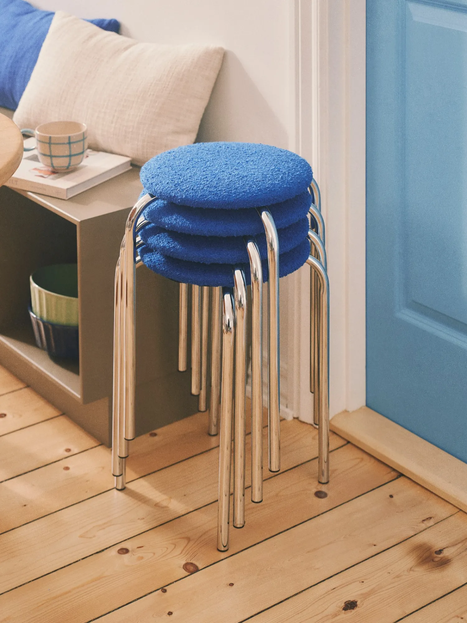 Søstrene Grene Stole^Skammel Med Boucléstof