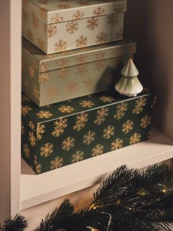 Søstrene Grene Jule­Indpakning|Opbevaring^Æske Med Glimmer